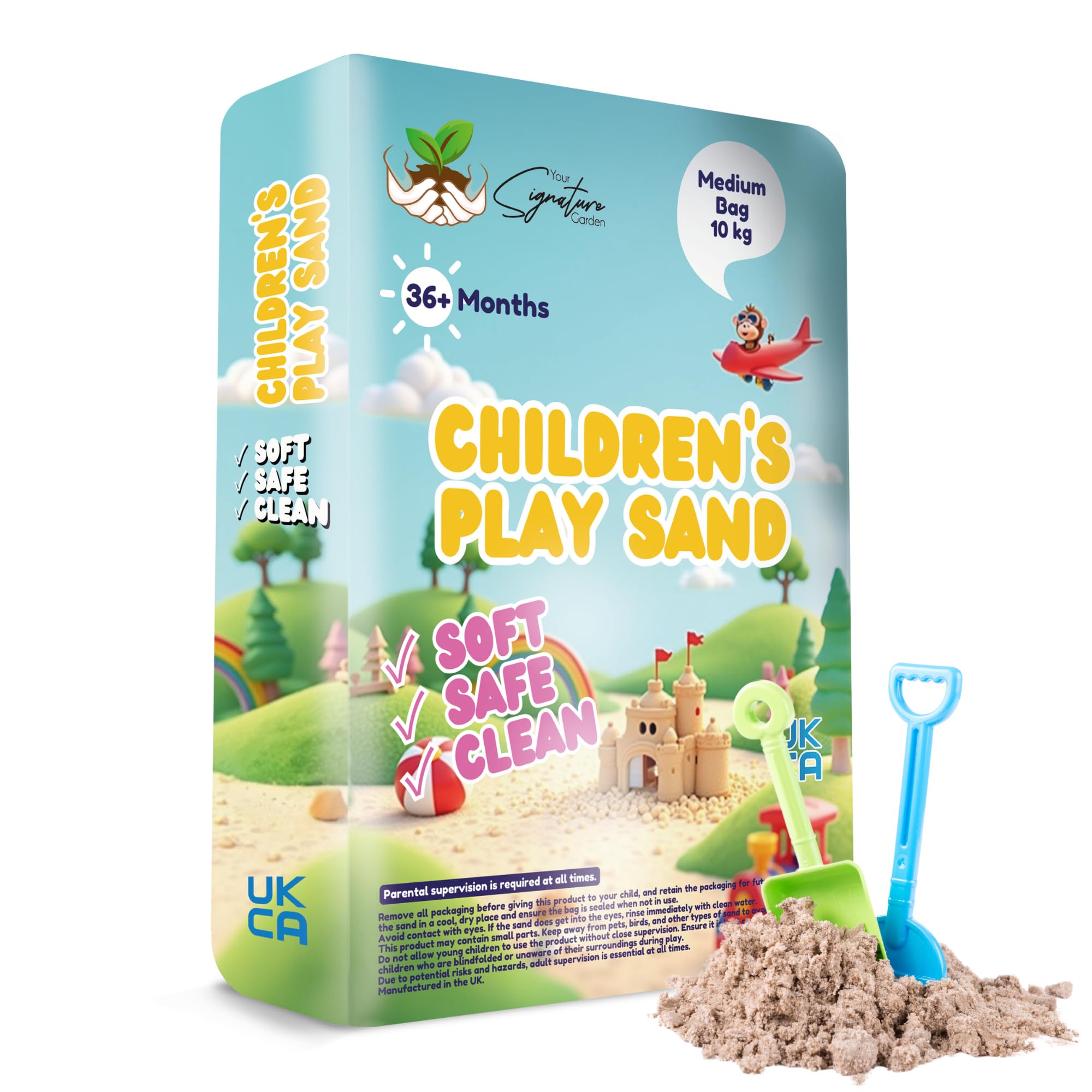 Laeto Summertime Days Childrens Play Sand Medium Bag for Kids Non Toxic Soft Playsand Idea for Playing in Sand Pits — image 1