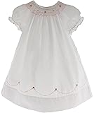 Amazon.com: Feltman Brothers Newborn Girls White Smocked