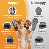 PICK FOR LIFE 2 Pairs Anti-Slip Dog Socks with Grips Size S Grey view 3