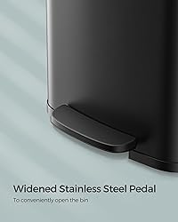 SONGMICS Kitchen Trash Can, 13-Gallon Stainless