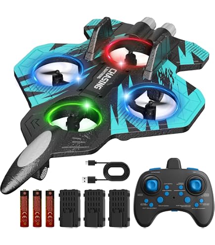 Genérico RC Paper Airplane Kit- 11×7cm Foldable Electric Remote Control Lightweight Toy | Paper Plane Kit | For Birthday Holiday Party Home Yard Park Garden Indoor Outdoor School Genérico RC Paper Airplane Kit- 11×7cm Foldable Electric Remote Control Lightweight Toy | Paper Plane Kit | For Birthday Holiday Party Home Yard Park Garden Indoor Outdoor School