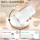 Aolieh Travel Mug 380 ml Stainless Steel Insulated Cup with Lid White view 4