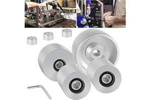 Belt Grinder 2x72 Wheel Set Fits For Knife Grinder 4" Drive 5/8" Bore 3" Track 2" Idler (4" 5/8-3" - 2")