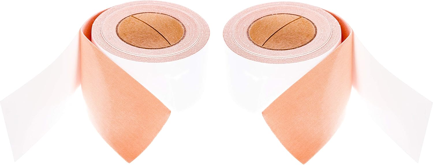 Heavy Duty Moleskin Adhesive Roll 2 Pack (2" x 15ft) - 100% Cotton Moleskin from PrimeMed: Health & Personal Care