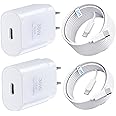 iPhone 15 16 Charger, 30W Super Fast Charging, USB C Block Type C Cable Cord [ 6.6ft + 10ft ] for iPhone 16,16 Plus,16 Pro,16 Pro Max, iPhone15, iPad Pro 12.9/11, Galaxy S25, S24,S23-2Pack