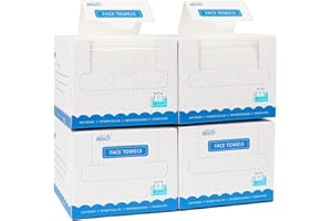 HOMEXCEL Face Towels,Disposable Makeup Remover Wipes Cloths,Super Soft Biodegradable Dry Facial Hand Clean Facial Towels Wash