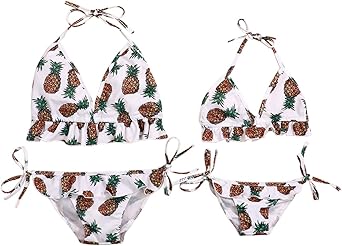 mum and daughter matching bikini