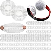 Hoteam 500 Pcs Disposable Headphone Covers, Non-Woven Sanitary Headphone Hygiene Covers for Over-Ear Headphones (8-11cm), Ideal for Gyms, Salons, Call Centers & Shared Headsets, White
