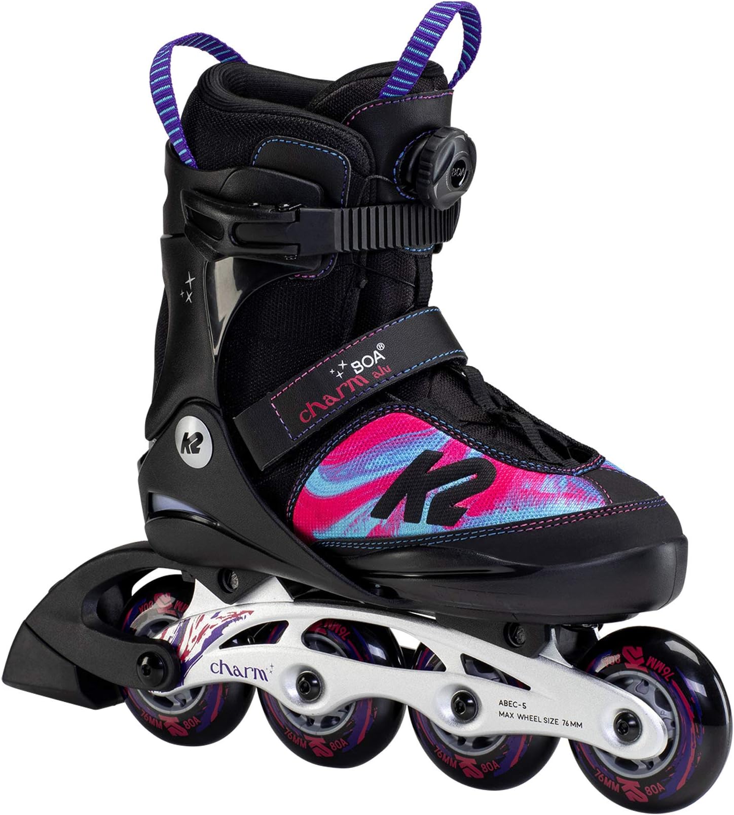 K2Charm Boa Inline Skates Black - Pink