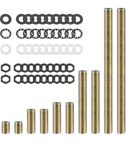 M8 Thread Hollow Tube Light Fixture Hardware PATIKIL M8 Thread Lamp ...