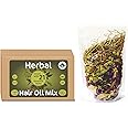 Herbal Hair Oil Mix | 76 g x 3 packs | 21 Essential herbs for hair growth | Make your own hair oil with 21, 100% Natural herbs & Seeds | Product of India