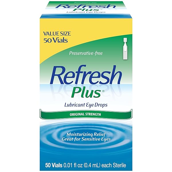 REFRESH PLUS LUBRICANT EYE DROPS FOR DRY EYES,...
