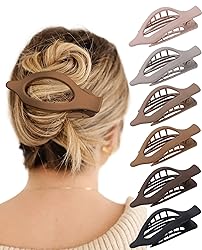 French Flat Hair Clips for Women - 6Pcs Flat Hair