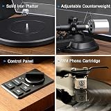 1 BY ONE Bluetooth Turntable Hi-Fi System with 36W Bookshelf Speakers view 3