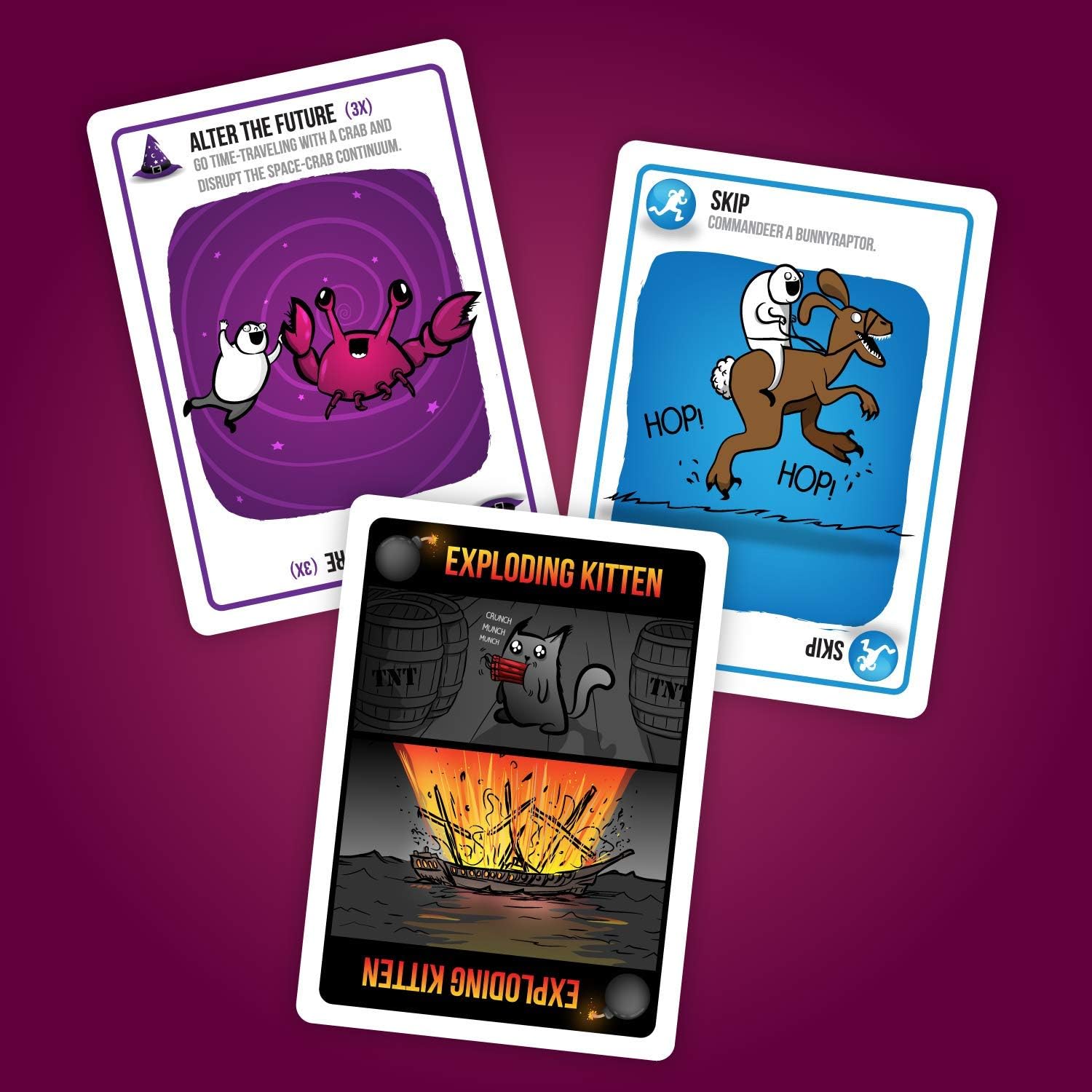 Exploding Kittens Card Game - Party Pack for Up to 10 Players - Family-Friendly Party Games - Card Games for Adults, Teens & Kids: Toys & Games