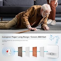 Hcikoat Wireless Caregiver Pager Call Button for