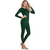 Malist Women's Thermal Underwear Ultra Soft Long Johns Top with Fleece Lined