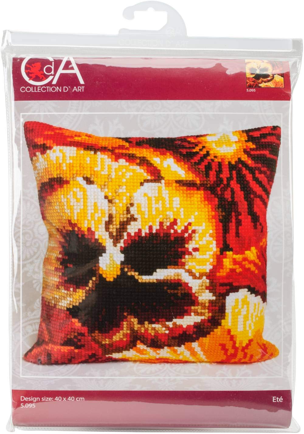 Collection D'Art Cross Stitch Cushion: Summer