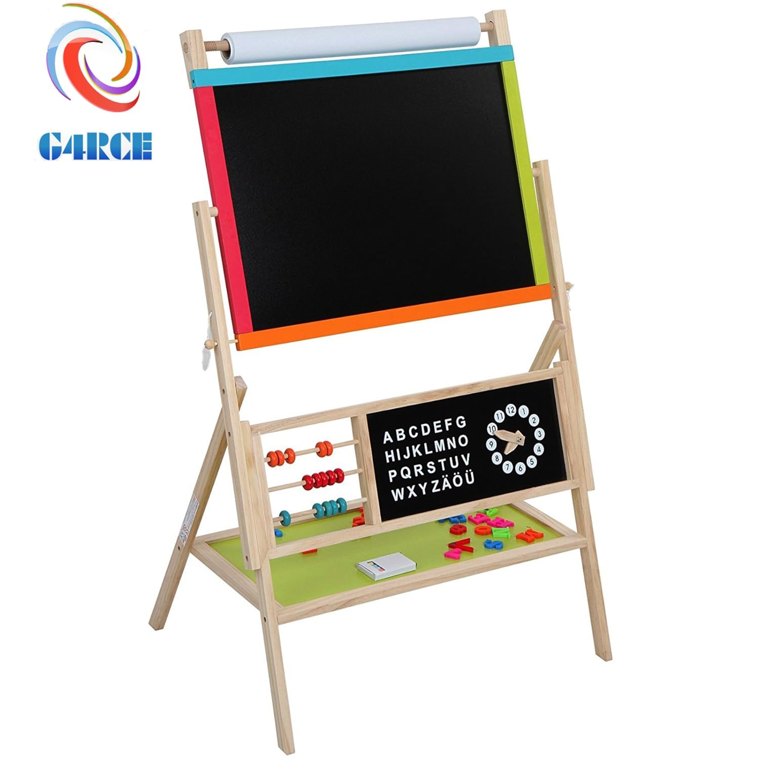 G4RCE Children's 3 in1 Multifunctional Board Blackboard Easel