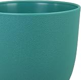 PROFIKLA Plastic Plant Pot Set 20cm 18cm 16cm with Drainage Holes Saucers Blue view 7