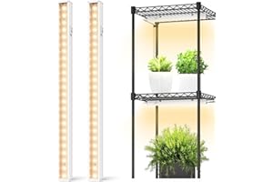 SpeePlant LED Grow Light Strips, T5 Grow Lights, Full Spectrum, 1FT 3000K, Plant Light Strip for Indoor Plants, Plant Light with ON/Off Switch, 2-Pack