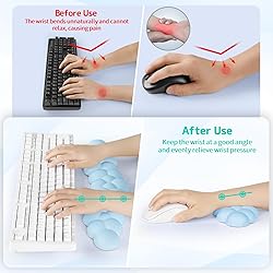 Sushret Cloud Wrist Rest Keyboard, Cloud Palm Rest