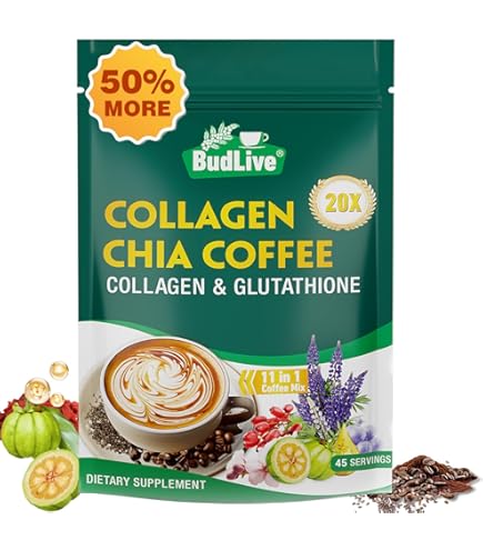 Amazon.com : FIT GUM 20X Collagen Chia Coffee - 11 in 1 Coffee Mix