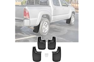 JTYZSM Mud Flaps for 2005-2015 Toyota Tacoma with OEM Fender Flares, No Drill Splash Guards Front & Rear Truck Mud Guards with Hardware Accessories Mudflaps Set(4pcs)
