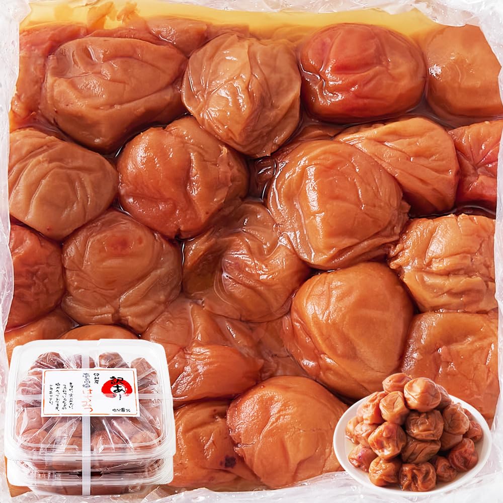 天然生活 紀州はちみつ南高梅干し (1kg) 大容量 高級 塩分8％ とろとろ 梅肉 フルーティー 完熟 和歌山県 国産 大粒 柔らかい 食べやすい 塩分補給 母の日商品画像