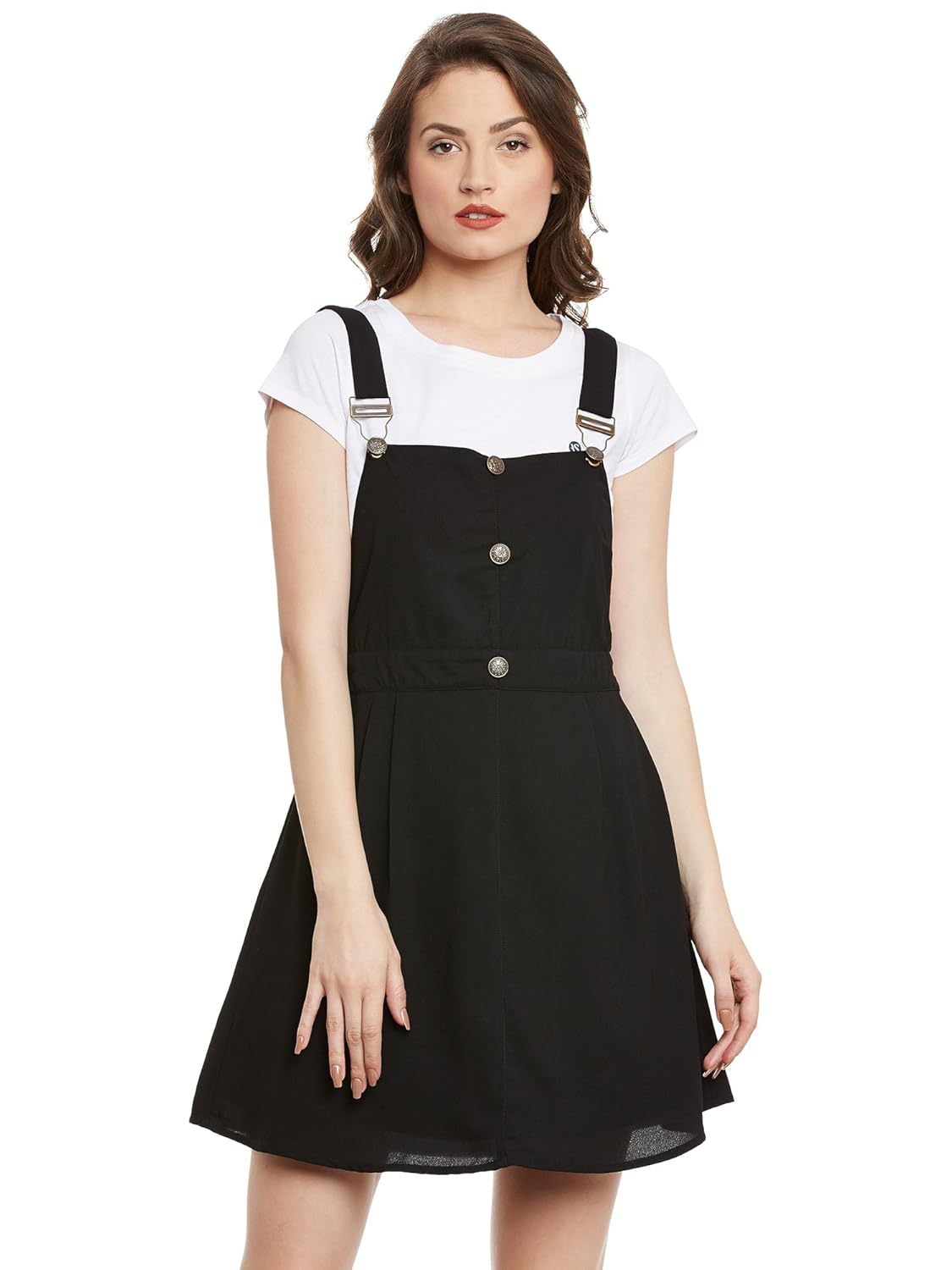 bohobi women's black dungaree