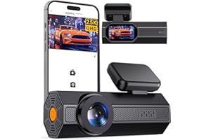 Dash Cam, 2.5K Dash Cam Front, VEEMENT Dash Camera for Cars, 1440P Car Dash Camera with APP, WiFi Dash Cams with WDR Night Vision, 24/7 Parking Monitor Dashcam, 160°Wide, G-Sensor, Mini Car Camera