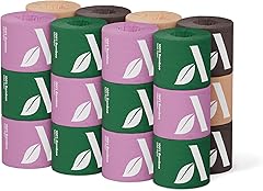 Amazon Aware 100% Bamboo 3-Ply Toilet Paper, Unscented, 24 Rolls, FSC Certified, 350 Sheets, 8400 Count, Pack of 24, Plastic-
