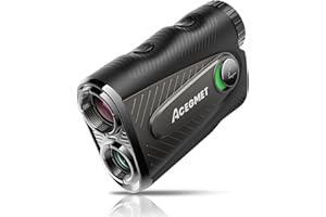 ACEGMET PFS5 Golf Rangefinder 1300 Yards with Slope Compensation, 7X Magnification, 0.1s Flag Pole Locking Vibration, Dual Co