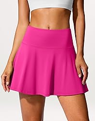 SANTINY 14" Tennis Skirt Golf Skorts with Pockets
