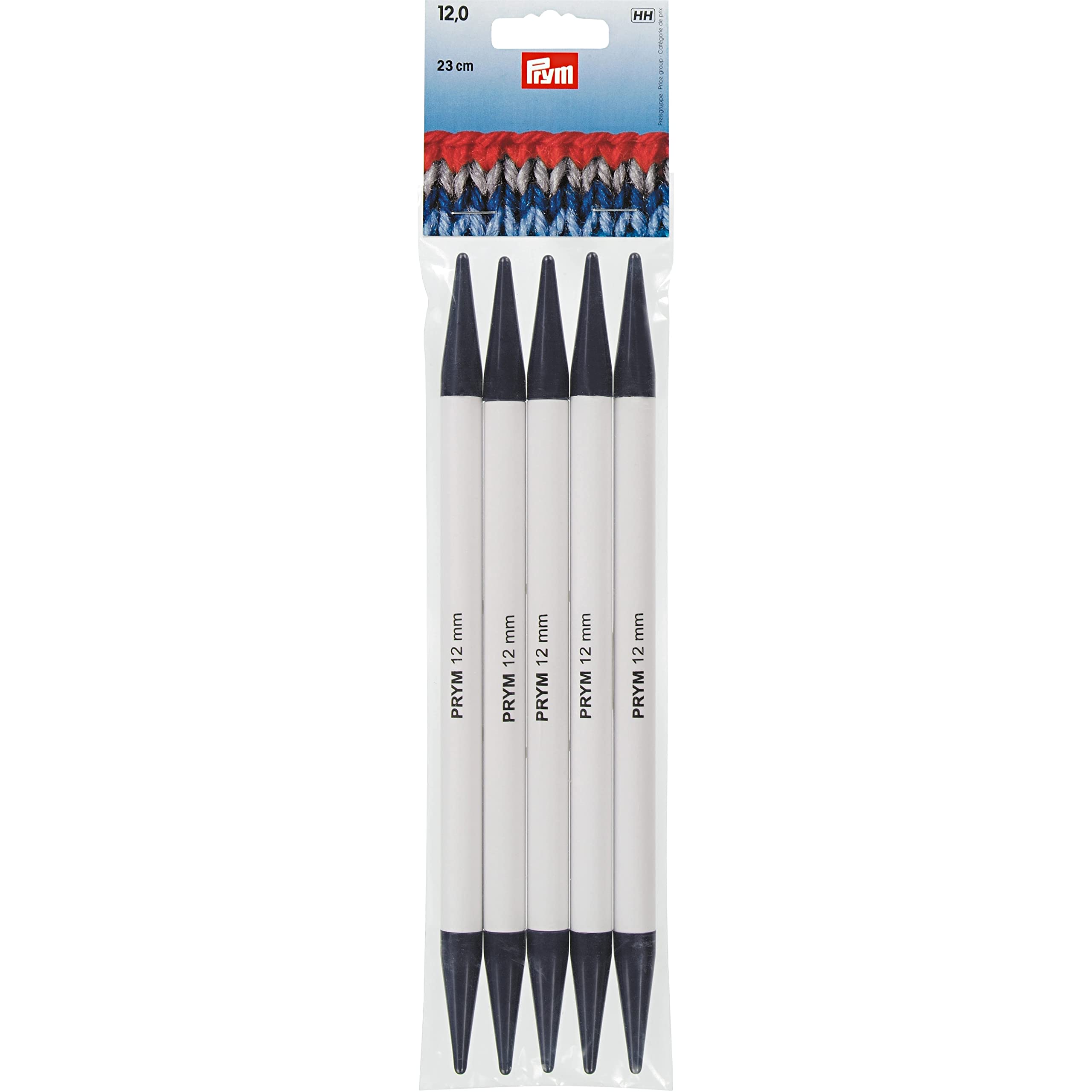 Prym Stocking Knitting Needle, Grey, 12 mm