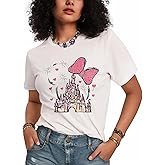 Flafens T Shirts for Women Graphic Tees - Womens T-Shirts Cotton Cute Fit Tshirts Teens Girls