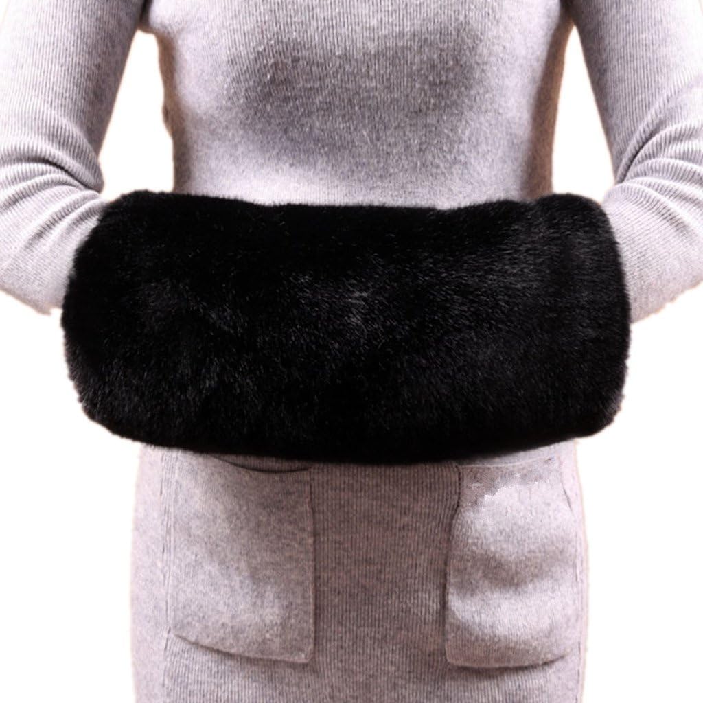 Wed2BB Faux Fur Hand Muffs Women Warm Faux Fur Muffs