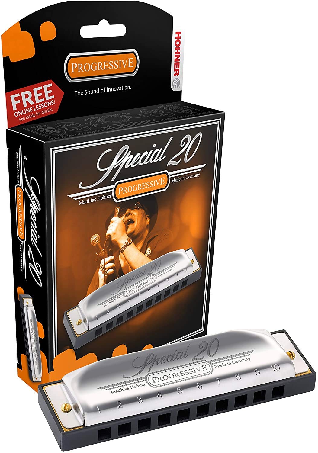 Hohner560PBX-E Special 20 Progressive Harmonica, E