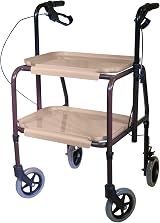 Aidapt Strolley Trolley with Brakes – Height Adjustable, Removable Trays view 1