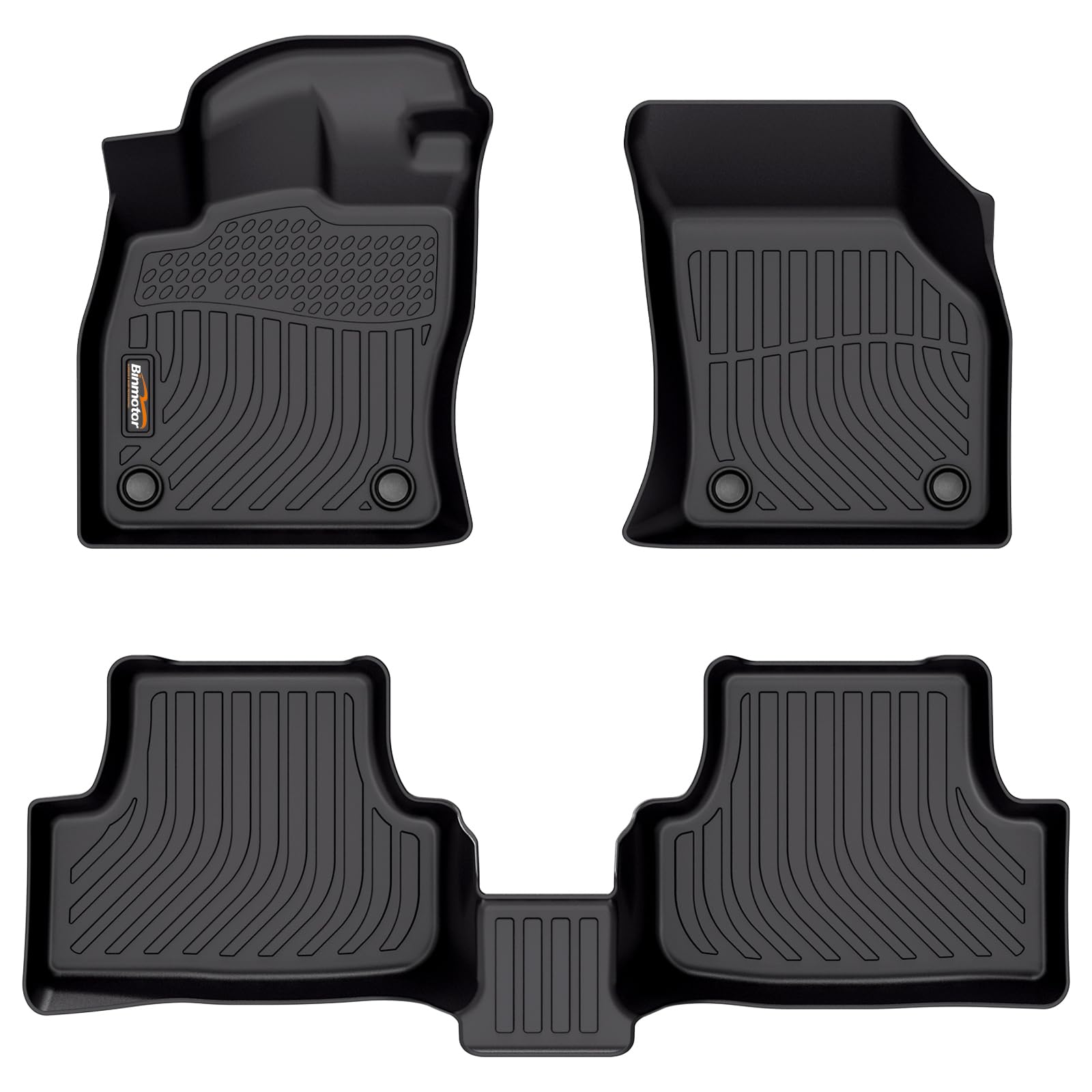 Photo 1 of Binmotor-All Weather Floor Mats for 2015-2021 Volkswagen VW Golf/Golf Alltrack/Golf GTI/Golf R/Golf Sportwagen MK7,1st & 2nd Row Set,TPE Rubber Liners for Golf MK7 Accessories
