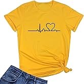 LOOKFACE Women's Cute T Shirt Junior Tops Teen Girls Graphic Tees