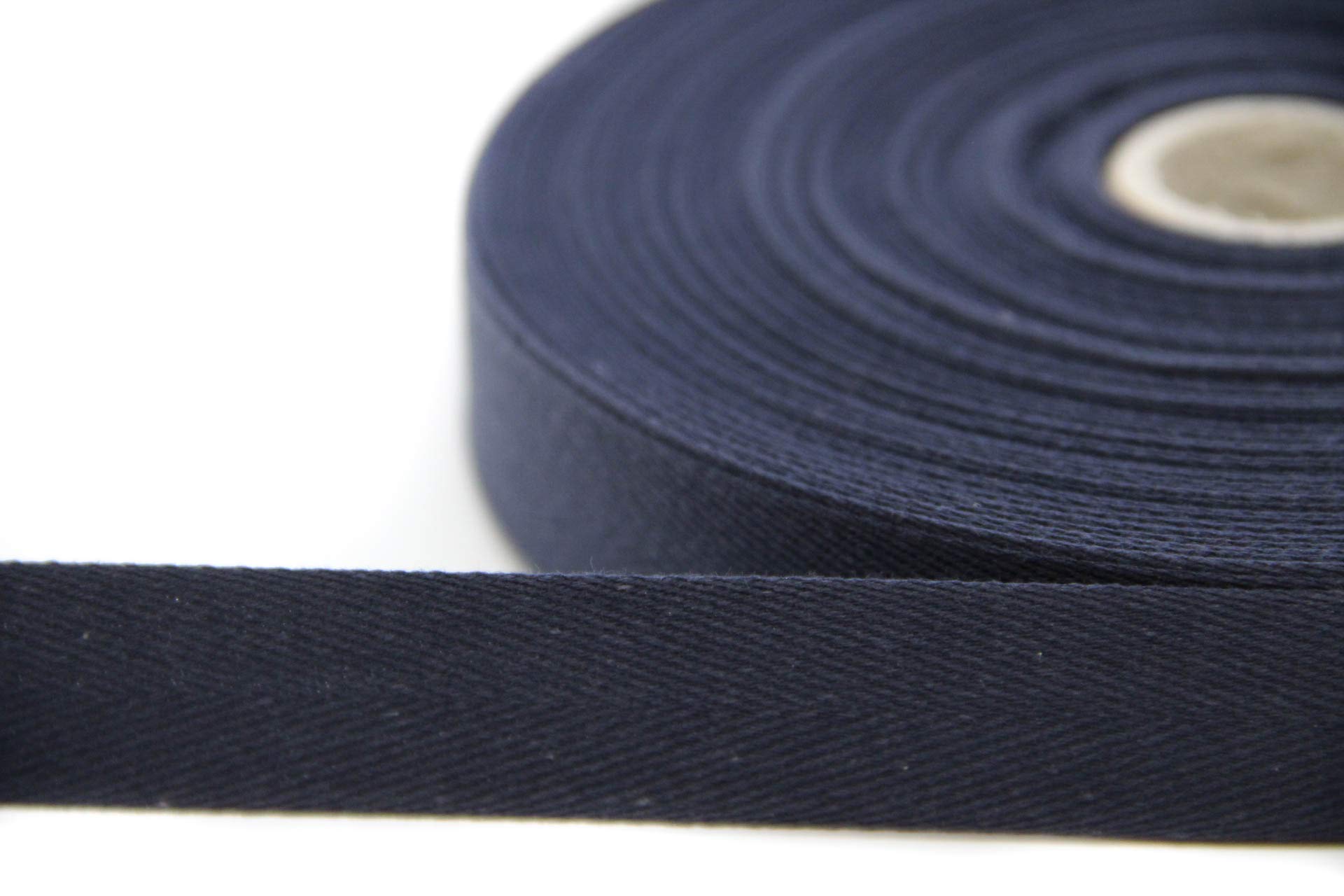 nts Nähtechnik 50 m Roll Twill Tape, 84% Cotton Seam Tape (Dark Blue, 2)