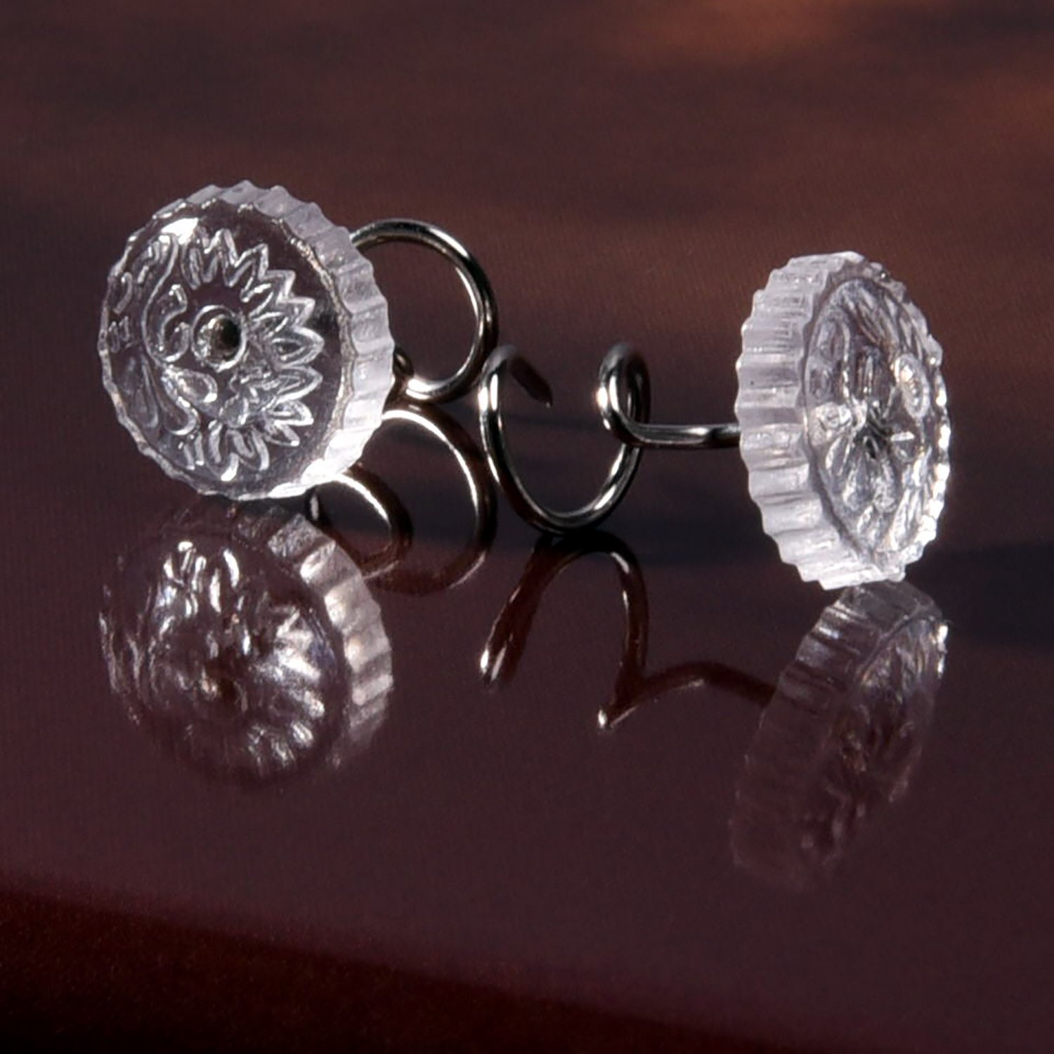 Sumind Clear Twist Pins Heads Twisty Pin with Plastic Contain Box for