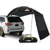 Trekway Waterproof Portable Vehicle Awning| Pop up Canopy | Sun Shade with Outdoor Privacy Wall| Great for Camping| Beach| Picnics| Etc.| Fit Great on Car| SUV| Jeep| Etc.