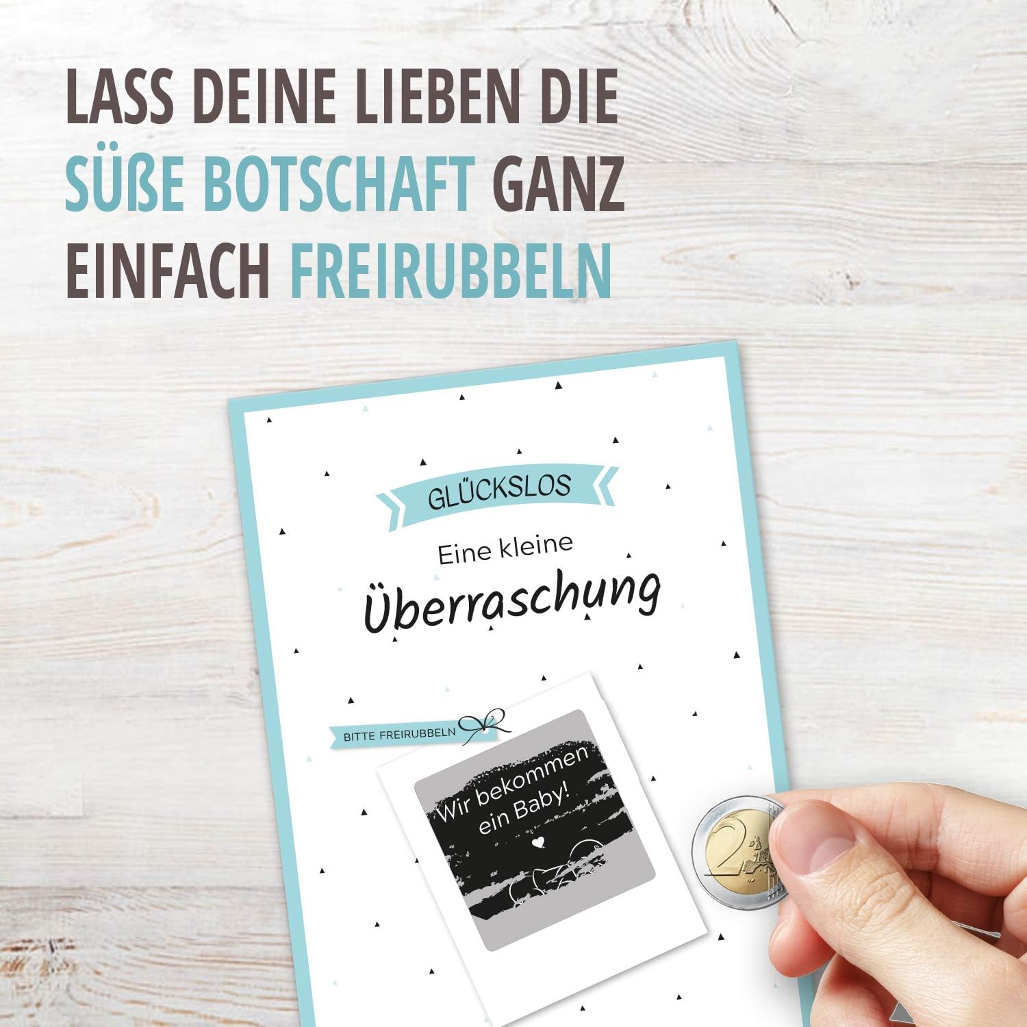 5 Rubbellose Wir Bekommen Ein Baby Du Wirst Papa Oma Opa Mehr