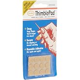 Colonial Needle Co Leather Thimble Pad 1 Sheet of 12 Pads