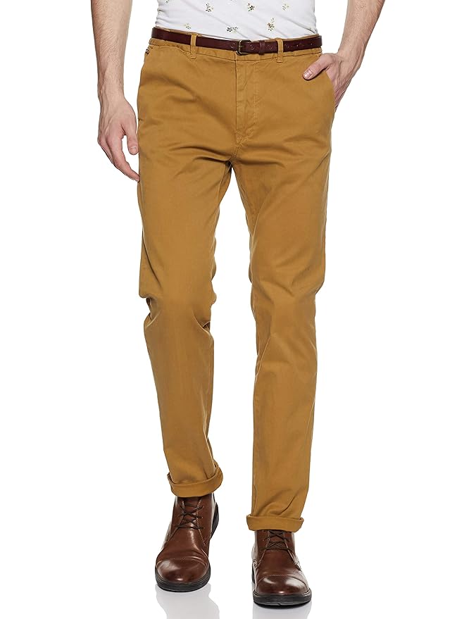 Scotch & Soda Men's Nos Stuart - Slim Fit Cotton/Elastan Garment Dyed ...