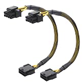 Cable Matters 2-Pack 8-Pin EPS CPU Extension Cable, 10 inches | 8-Pin ATX/CPU Power Cable, Male to Female