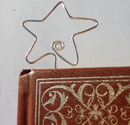 Idee Regalo Natale Amazon.Segnalibro Argentato A Forma Di Stella Idea Regalo Natale Amazon It Handmade