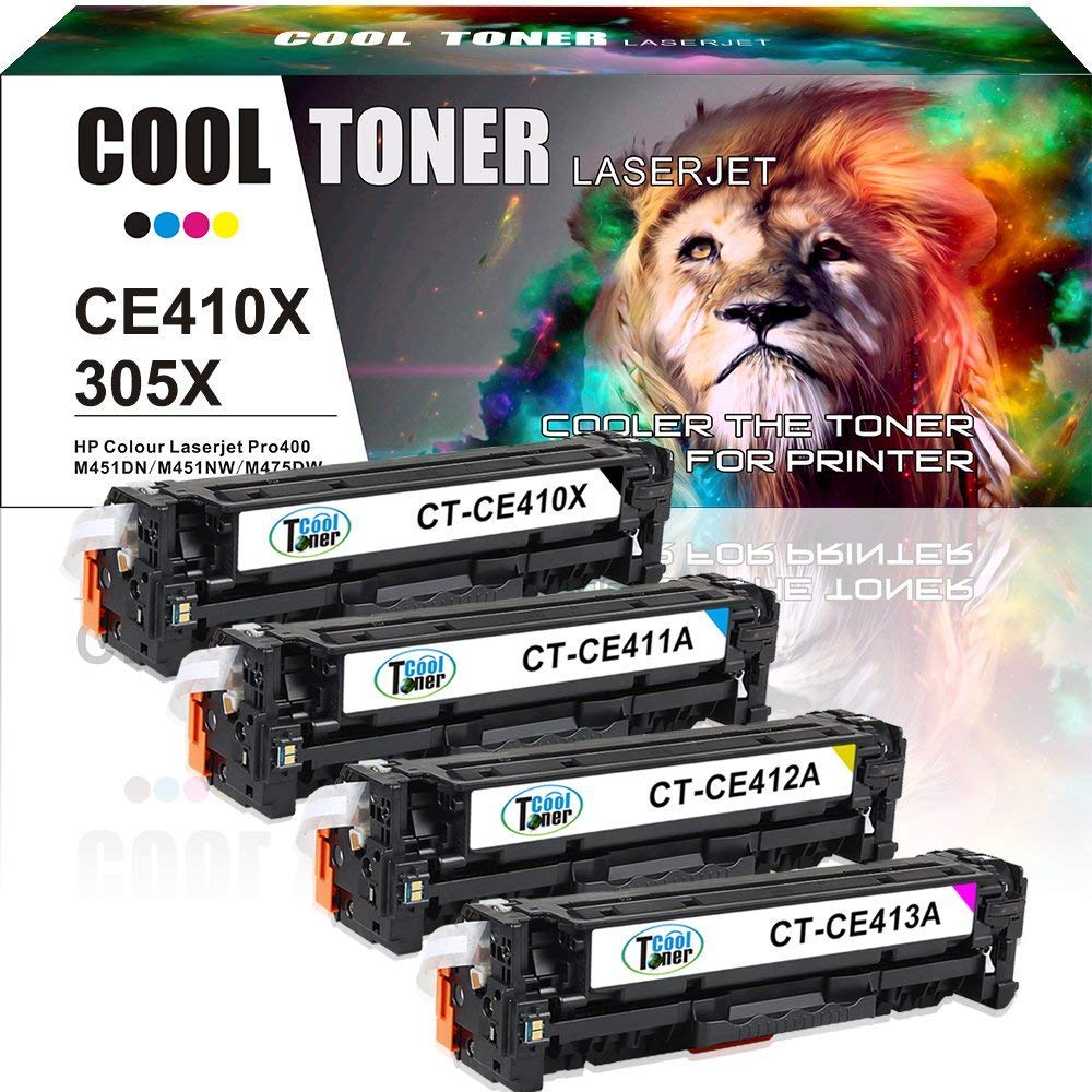Cool Toner Compatible Toner Cartridge Replacement for HP M281fdw CF500A  CF500X HP 202A 202X for HP Laserjet Pro MFP M281fdw M254dw M281cdw M281dw  M280nw M254 M281 CF501A CF502A CF503A Ink Printer-4PK- Buy